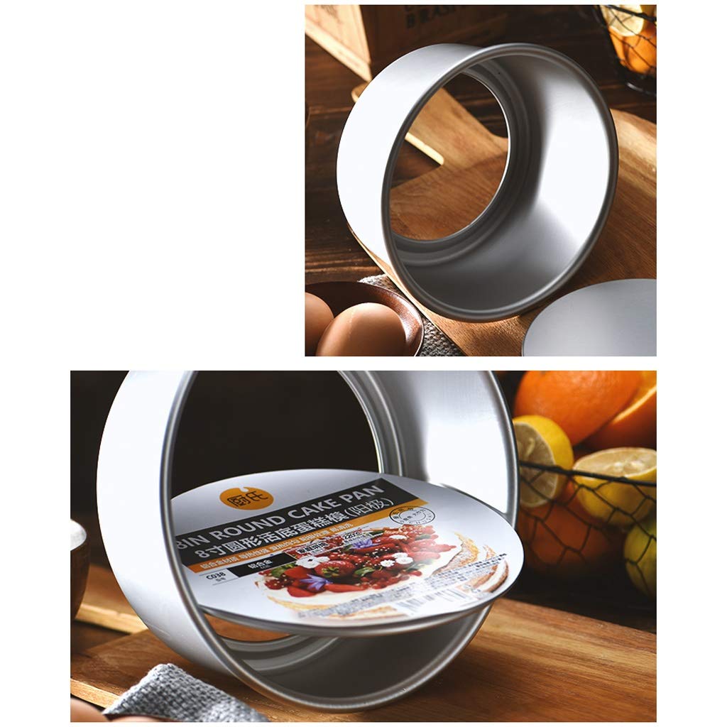 RJJ Formy ciasto 6 cal 8 cali qifeng starożytne wczesne ciasto formy non-stick okrągły stal węglowy na żywo piekarnik do pieca Ustaw dom (Size : 6 in)