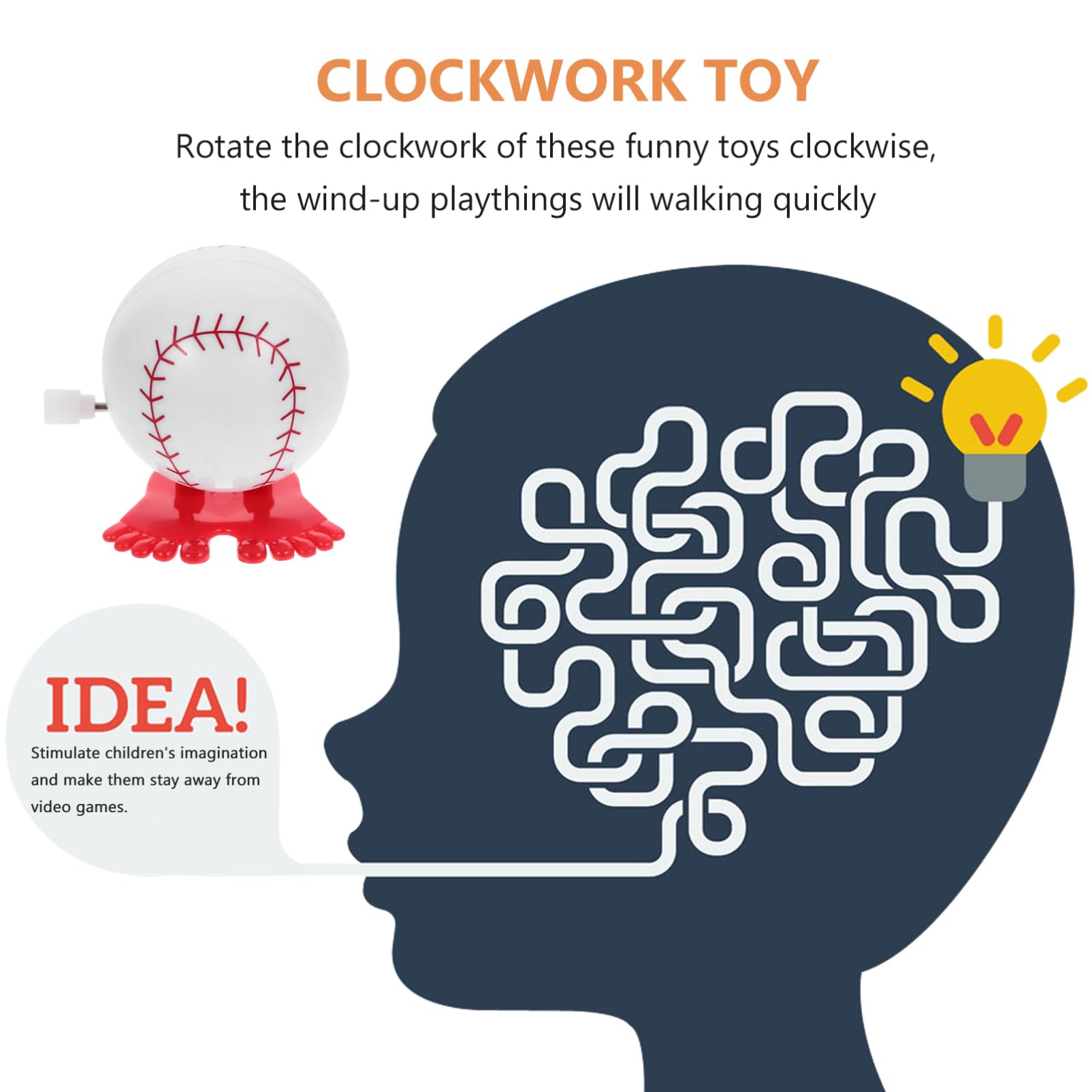 FOYTOKI 4Pcs Novelty Wind Up Sports Ball Clockwork Jumping Balls for Parties Festivals Engaging Playthings for Fun for Classroom Rewards