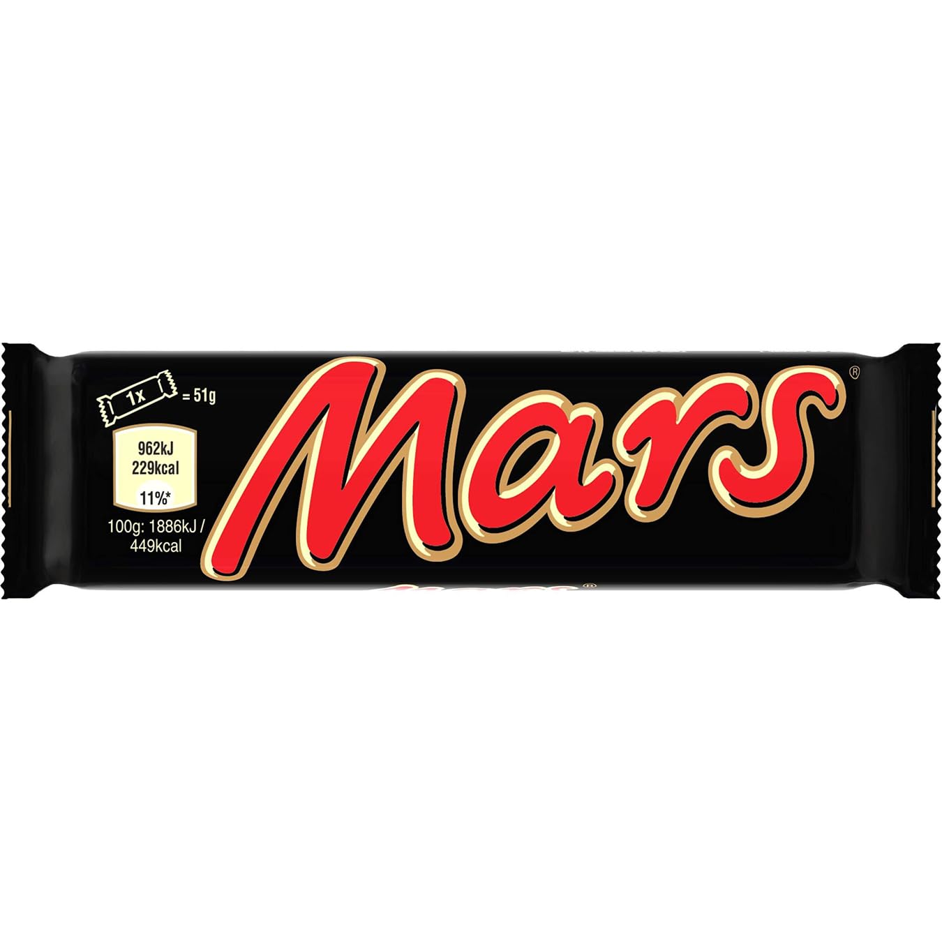 MARS - Barres Chocolat au Lait, Nougat & Caramel - Grand format - 32 x 51g