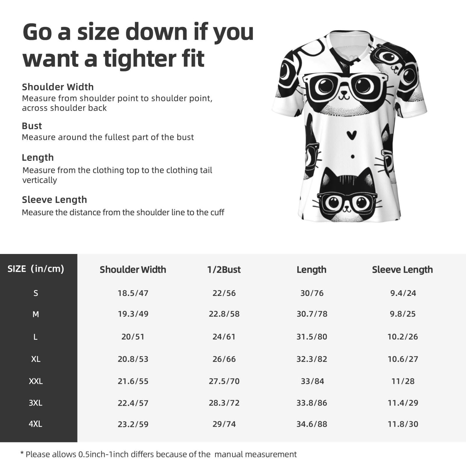 Stylish Athletic Sports Jersey Hipster-Cats Men's Rugby Jersey X-Large Black