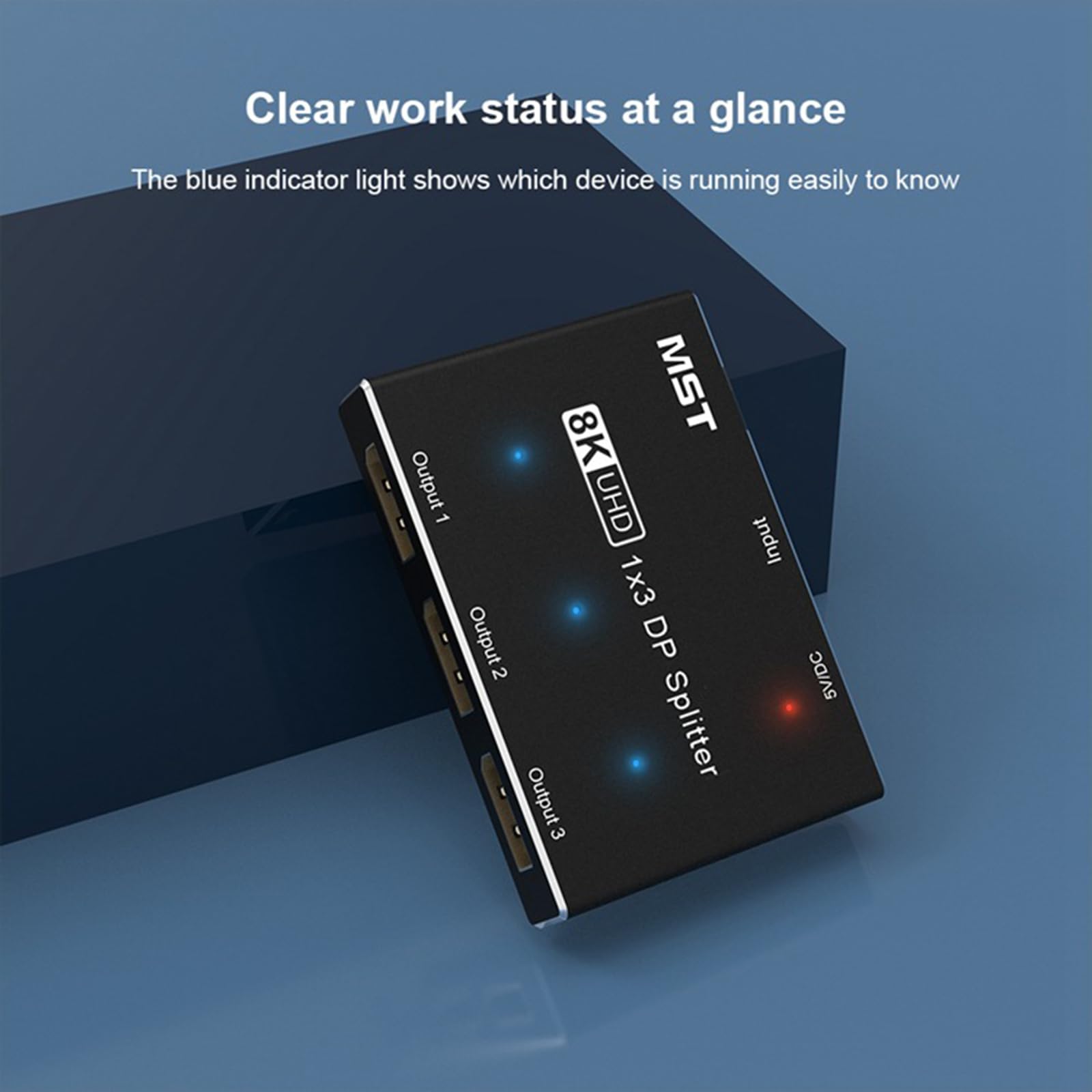 8K HDTV Splitter Switcher Uscita Direzionale 1 in 3 Out Stream Multiplo per PC Host Display a schermo diviso