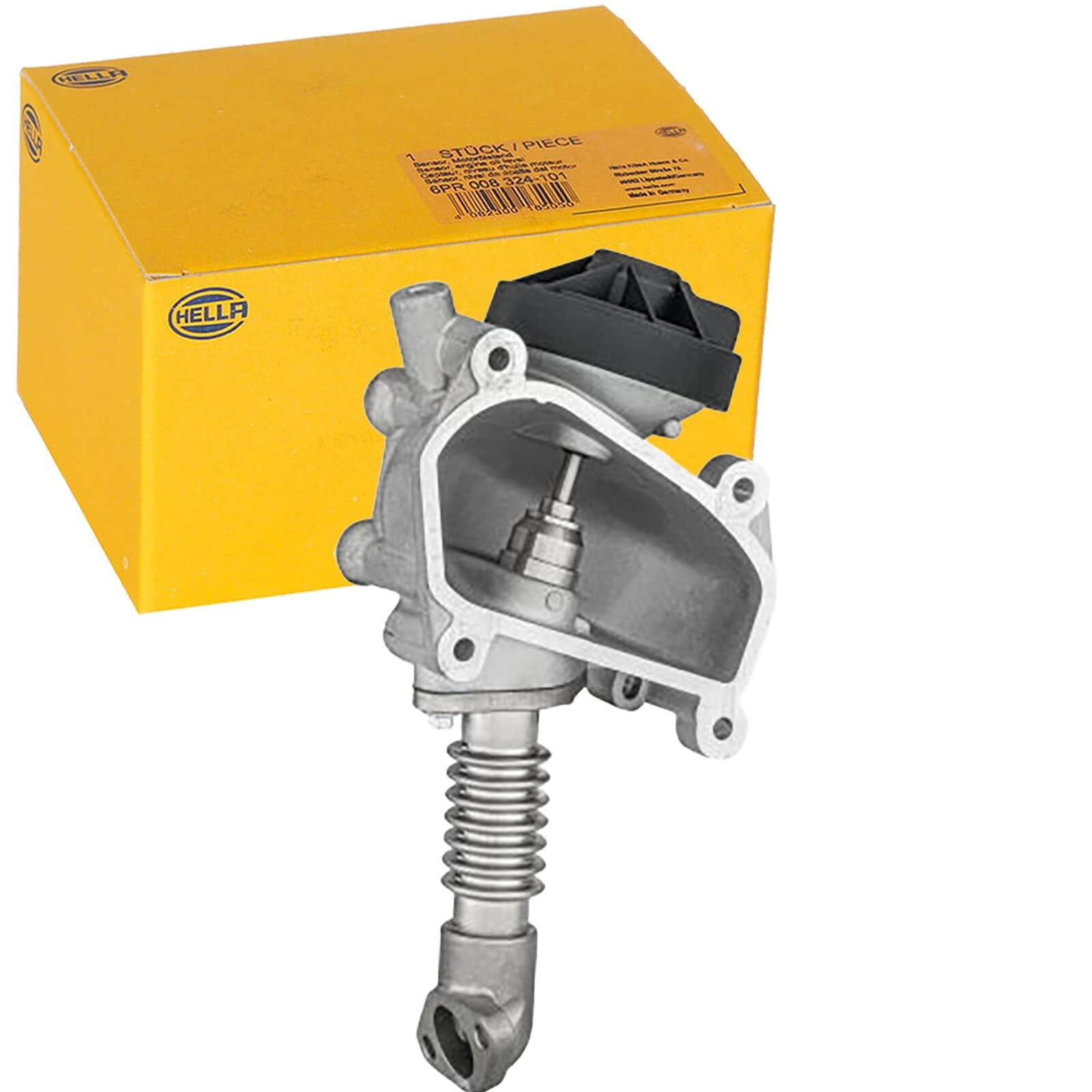 HELLA 6NU 014 864-641 Valvola ricircolo gas scarico-EGR, pneumatico, con guarnizioni | Compatibile con: MERCEDES-BENZ SPRINTER 2-t Bus, SPRINTER 2-t Kasten, SPRINTER 2-t Pritsche/Fahrgestell, SPRINTER 3-t Bus