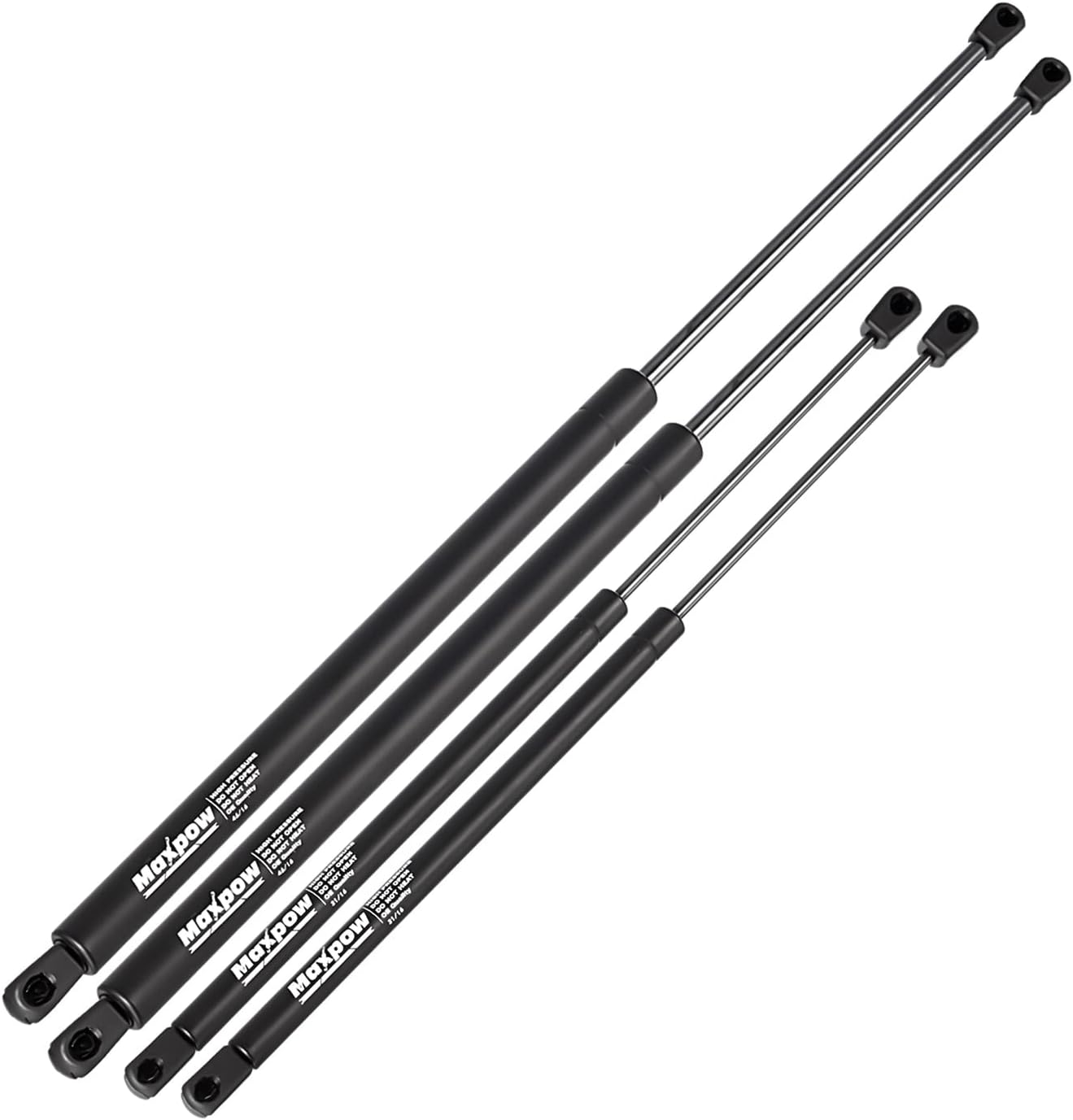 Maxpow2 Tailgate and 2 Rear Window Glass Lift Supports Struts Compatible with Suburban Tahoe / GMC Yukon 2000 2001 2002 2003 2004 2005 2006 4185 4557
