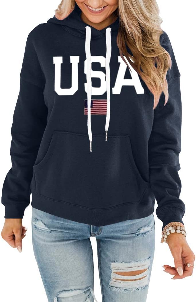 REVETRO Womens Hoodie Graphic Tie Dye Sweatshirt Casual Long Sleeve Hoodies Drawstring Pullover Tops With Pocket…