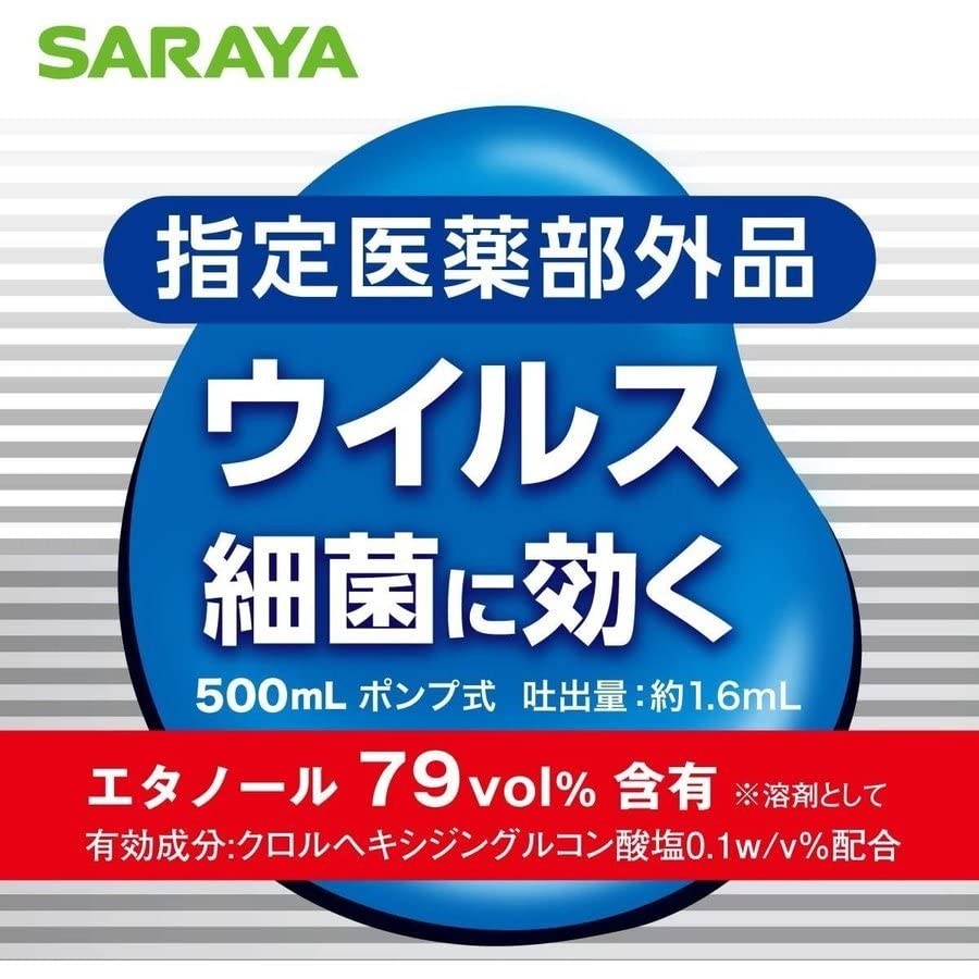 Amazon.co.jp: 【3個セット】サラヤ 手指消毒用速乾性アルコール