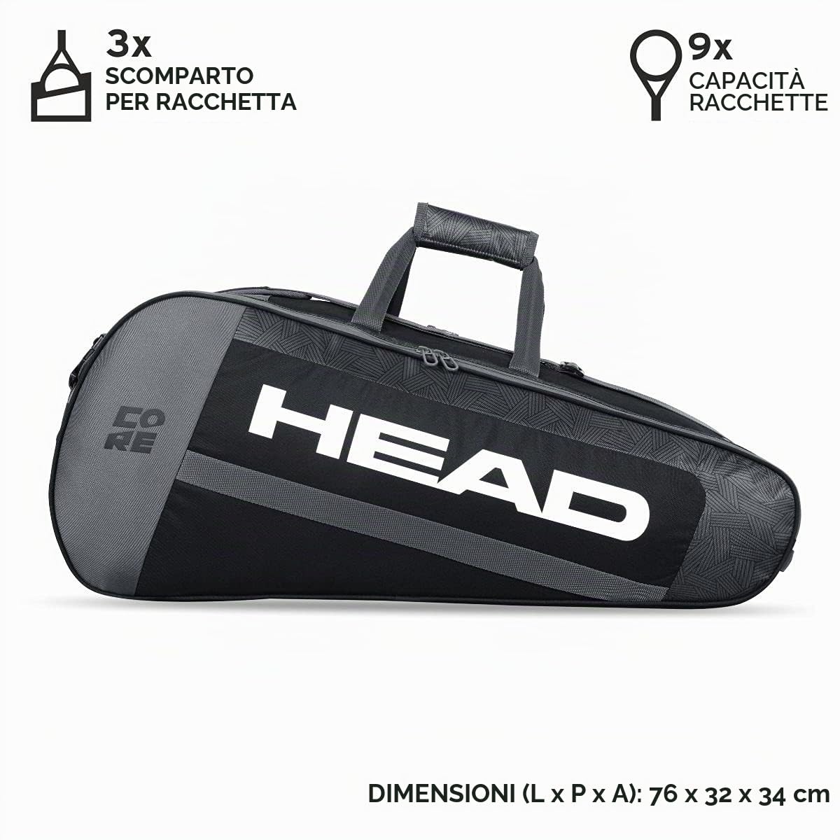 Head, Core 9R Unisex adulto