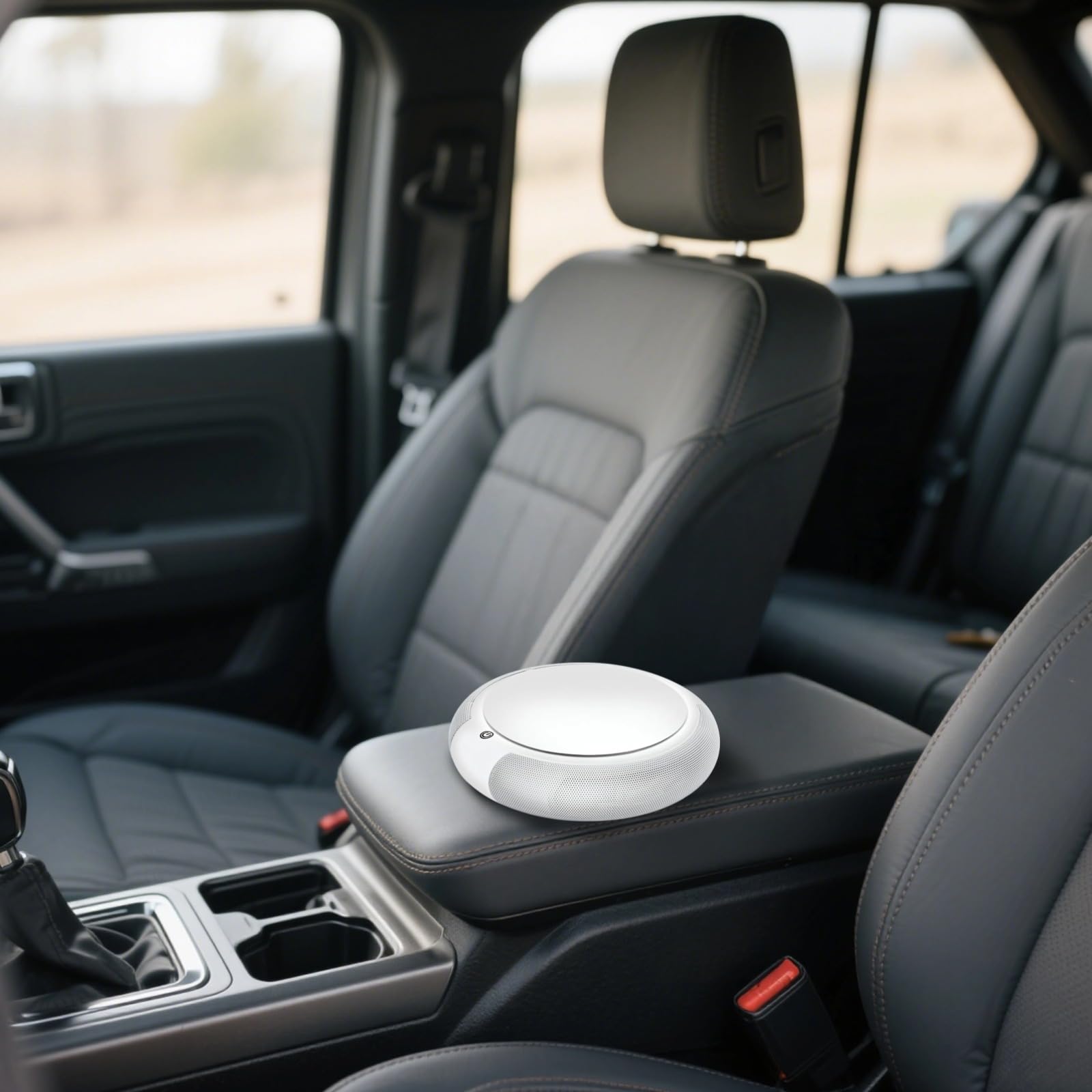 Ambientador de coche con elemento de 3 capas, diseño compacto, mantiene el aire fresco, se conecta al coche, incluye elemento de repuesto, cable de alimentación, alfombrilla antideslizante, cargador