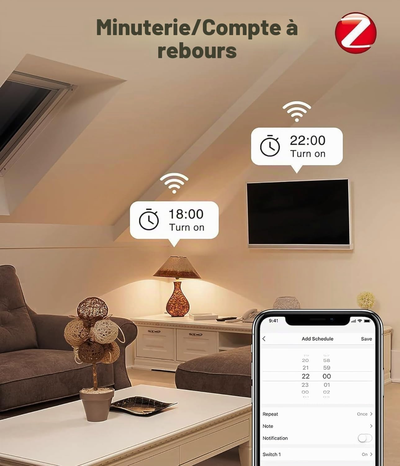 Multiprise Connectée Zigbee 3.0 UseeLink 16A Smart Power Strip avec 4 Prises 3 USB/1 Type-C Compatible avec Alexa et Google Home