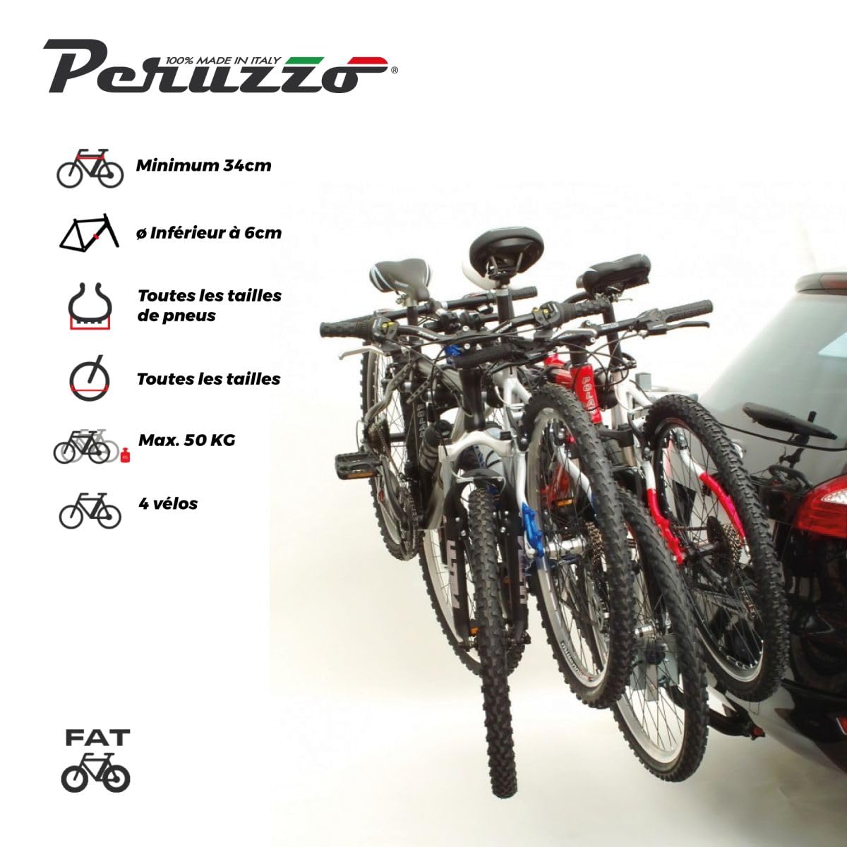ETC ERR027 Deluxe 4 - Bastidor para bicicletas, Plateado