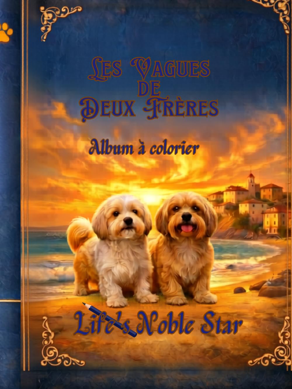 Les Vagues de deux Fréres: Le monde d'Eva et Rémi à colorier (Life's Noble Star)