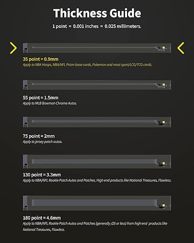 Miniatura 7 de Portatarjetas magnéticos de 35 puntos para tarjetas intercambiables, paquete de 5 fundas duras blancas transparentes de un solo toque con imán más