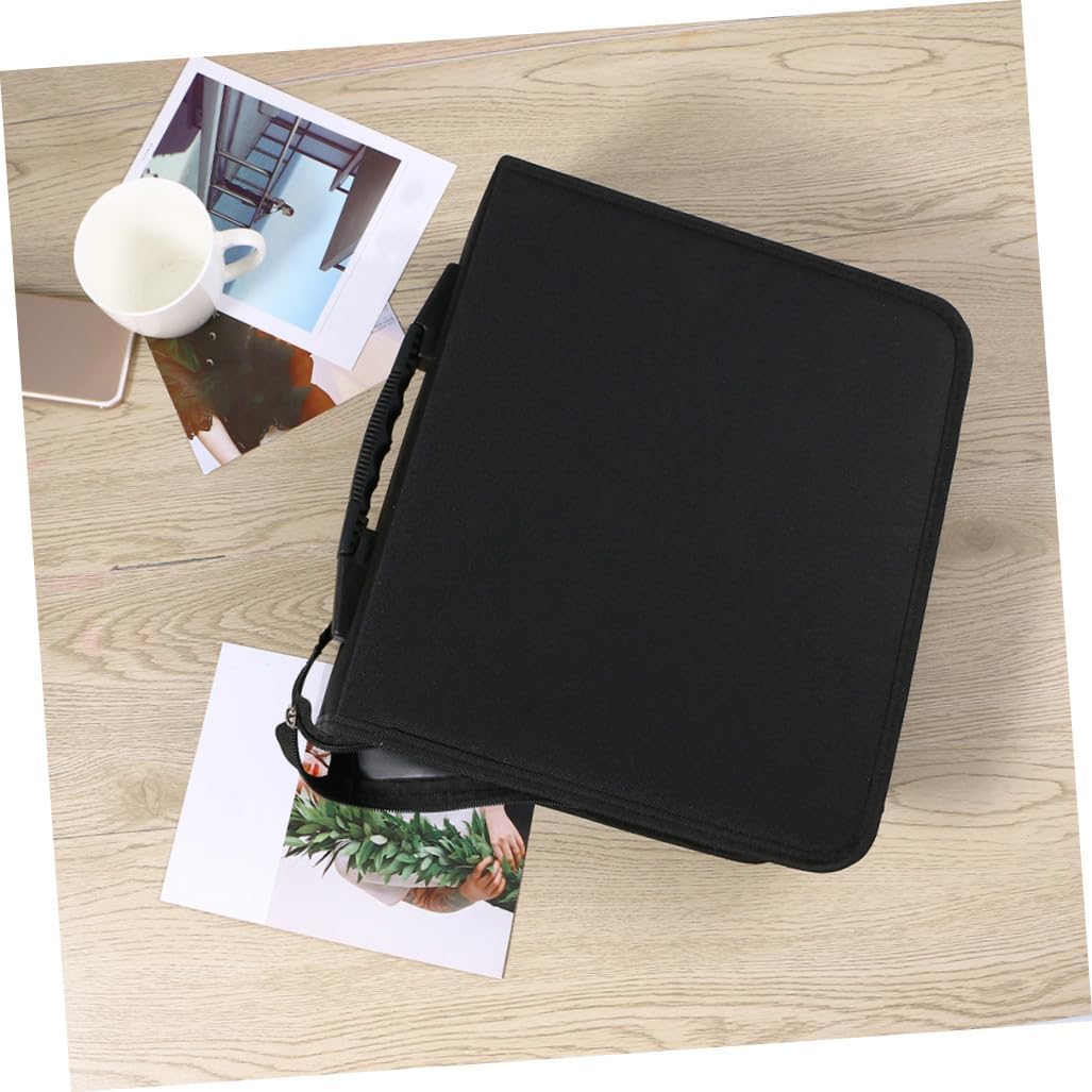 TEHAUX Disc Cd Dvd Storage Box Zipper Case Electronics Organizer for Travel Pages