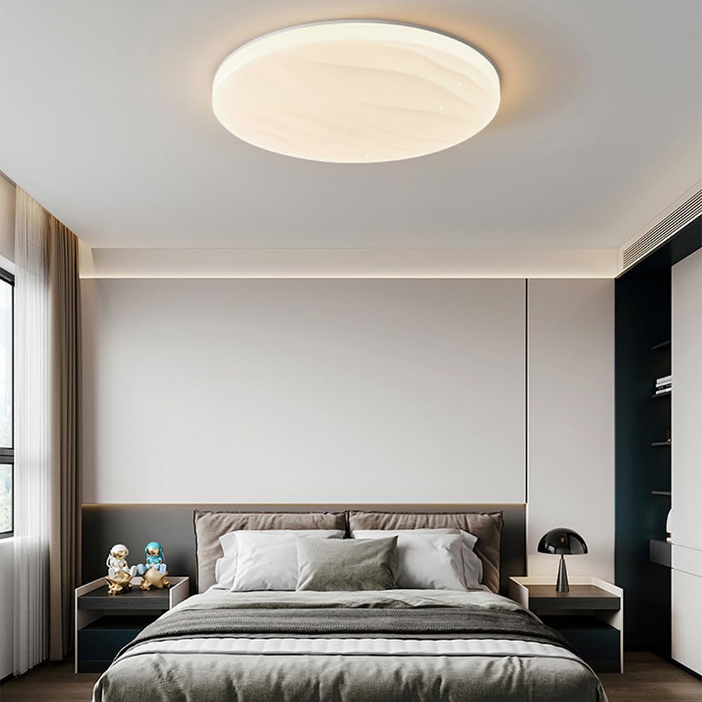 FAZRPIP LED-Deckenleuchte Dimmbar – 36 W, 40 Cm, 3 Farbtemperaturen, Schwarz-gold, Für Wohnzimmer & Küche