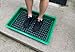 ClayAway - Tennis Court Shoe Cleaning Tray, Sand and Clay Removal - Green with Black Mat
