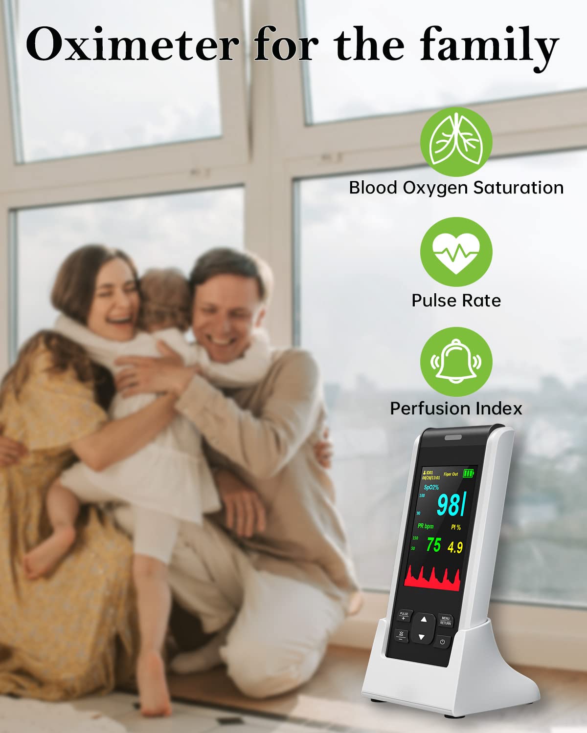 Oxygen Monitor Finger Adults - Image 2