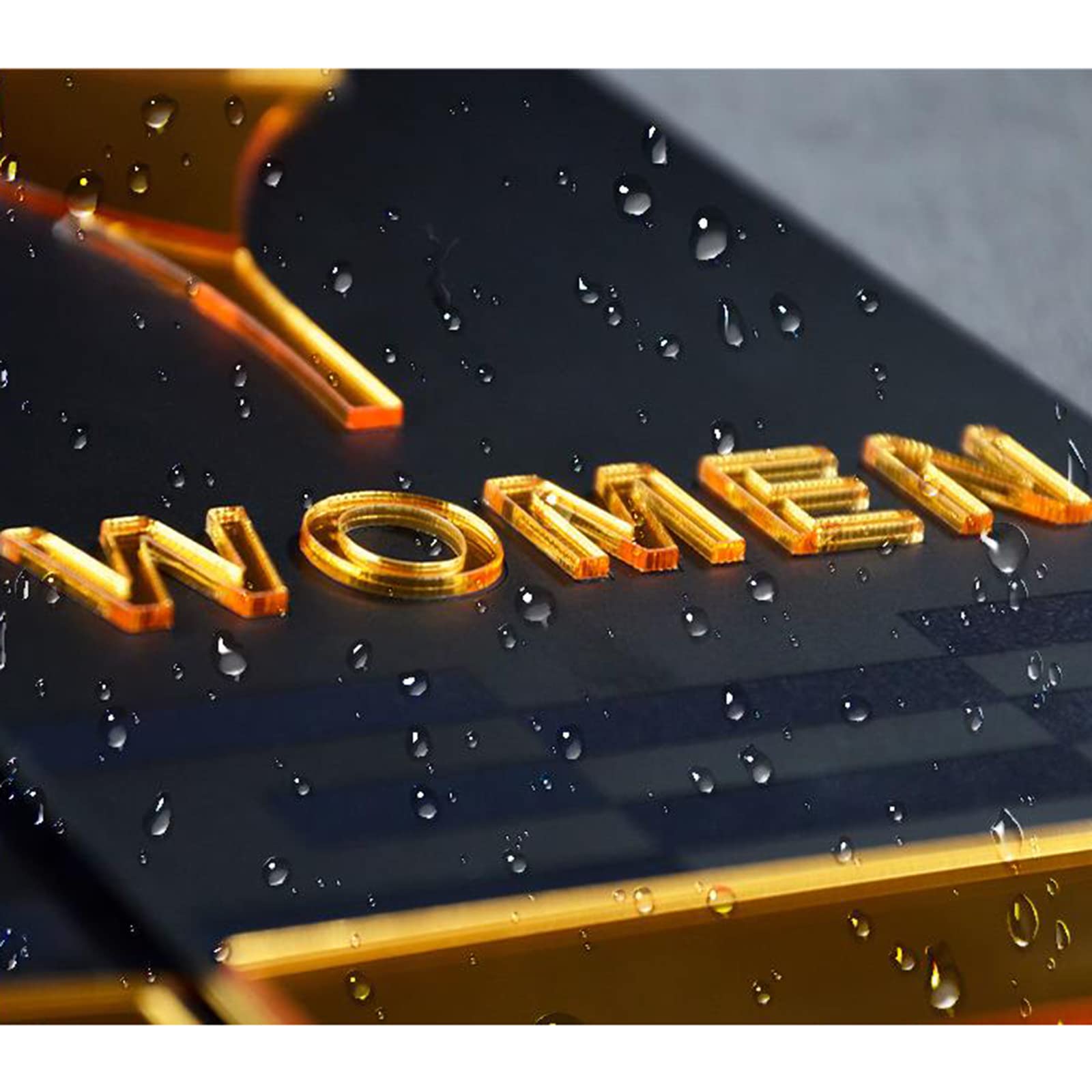 Cartello per i Servizi igienici, Cartelli for bagni Maschili e Femminili, Decorazioni murali for, Unisex in Acrilico 3D for, for uffici, aziende ristoranti(A)