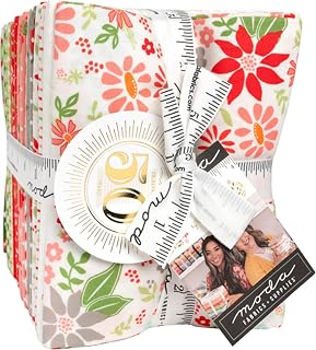 Sherri and Chelsi 포인세티아와 배 34 Fat Quarters Moda Fabrics 37710AB