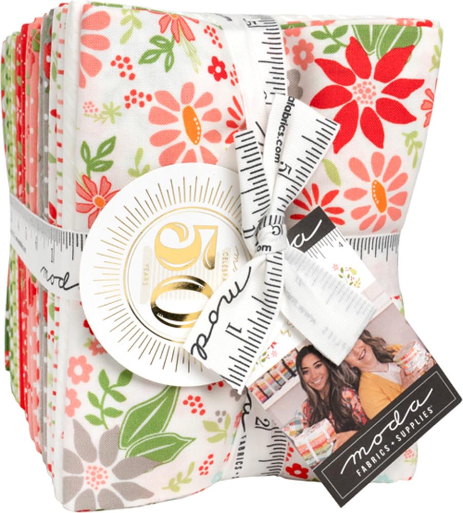 Sherri and Chelsi Poinsettia and Pear 34 Fat Quarters Moda Fabrics 37710AB