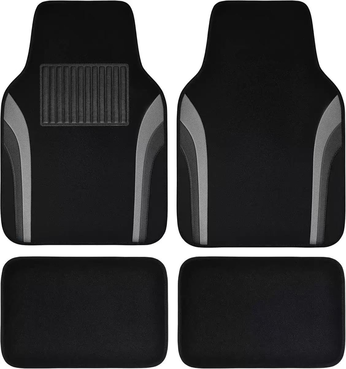 Tryagat 4 Pcs Car Floor Mat for Mazda MX5 Typ ND ab Bj. 09/2015 -, Water Proof Anti-Slip Carpet Full Coverage Floor Protection Heelmat Car Interior Accessories,Grey