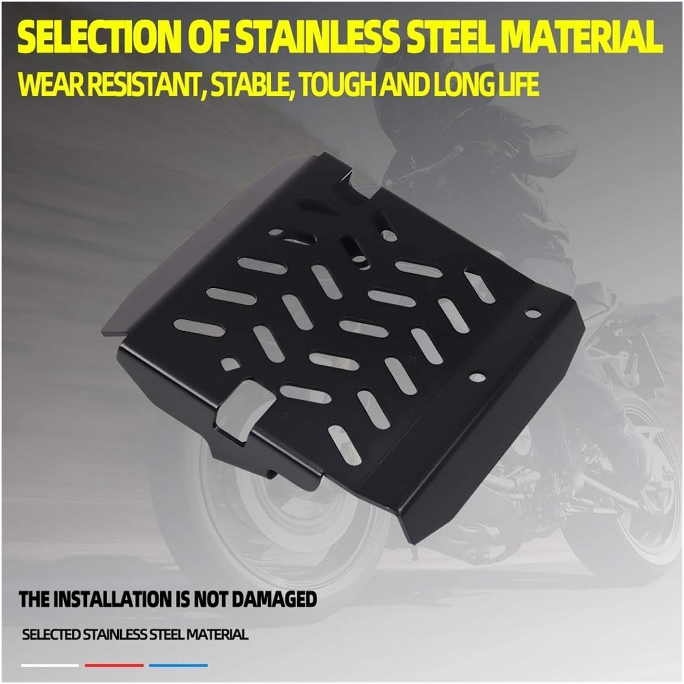 LeosHi Compatible with NC700X NC700S NC750S NC700 NC 700 X 750 S NC 700X 700S 750S Accessories Skid Plate Engine Guard Bash Frame Protection (Color : Silver)