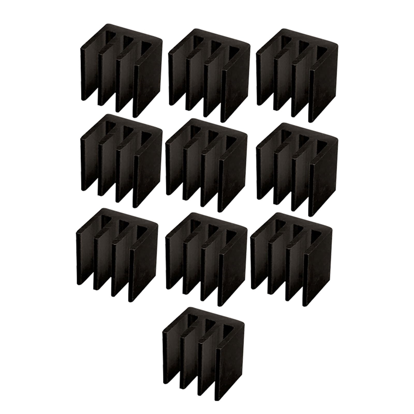 Kit de radiateur 10 pièces en cuivre et aluminium noir 7x7x6mm pour refroidisseur