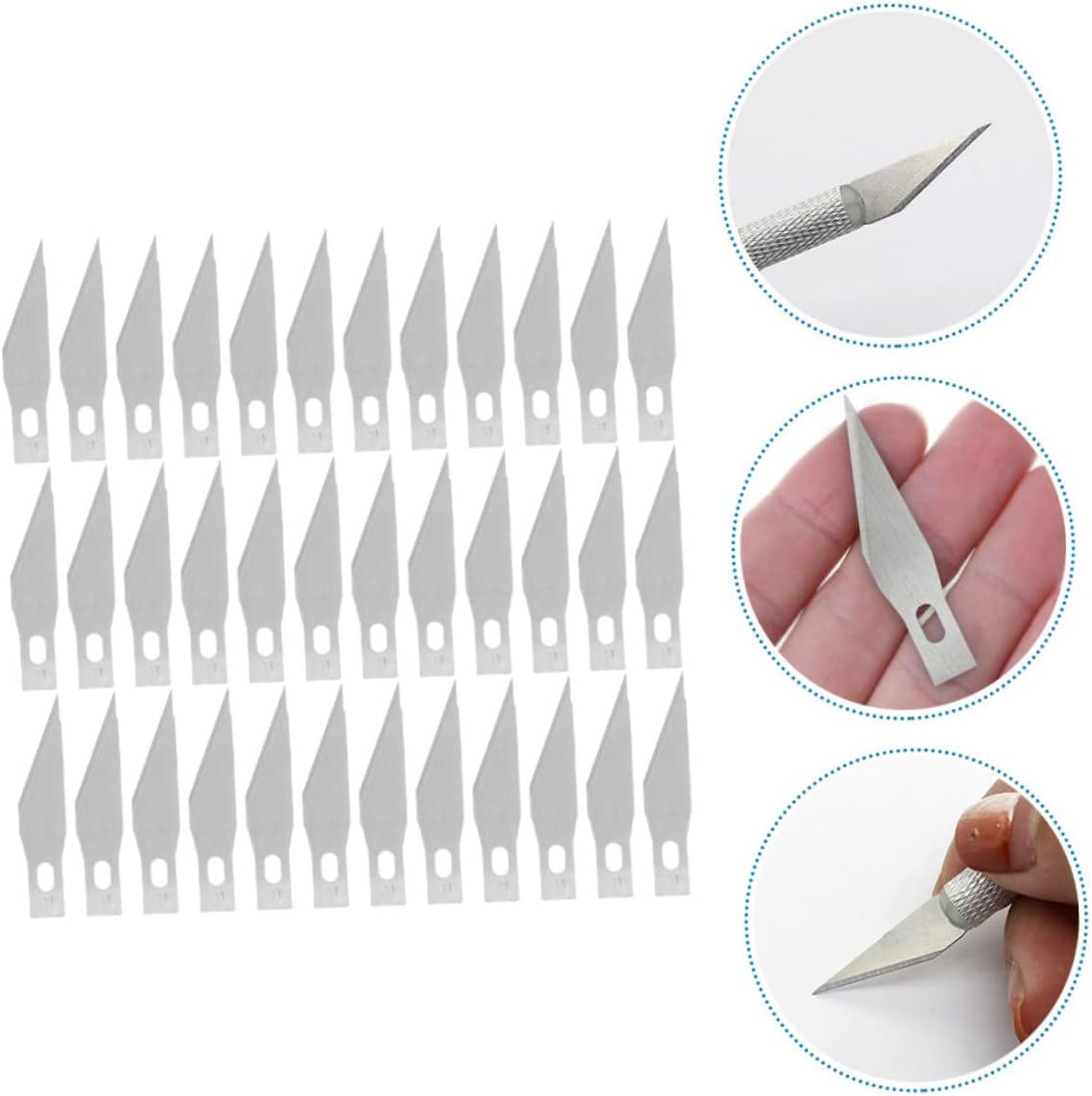 Generic 1 box Carving Cutter Blades DIY Craft Cutting Tools Precision Hobby Knife Replacement Blades for Paper Art and