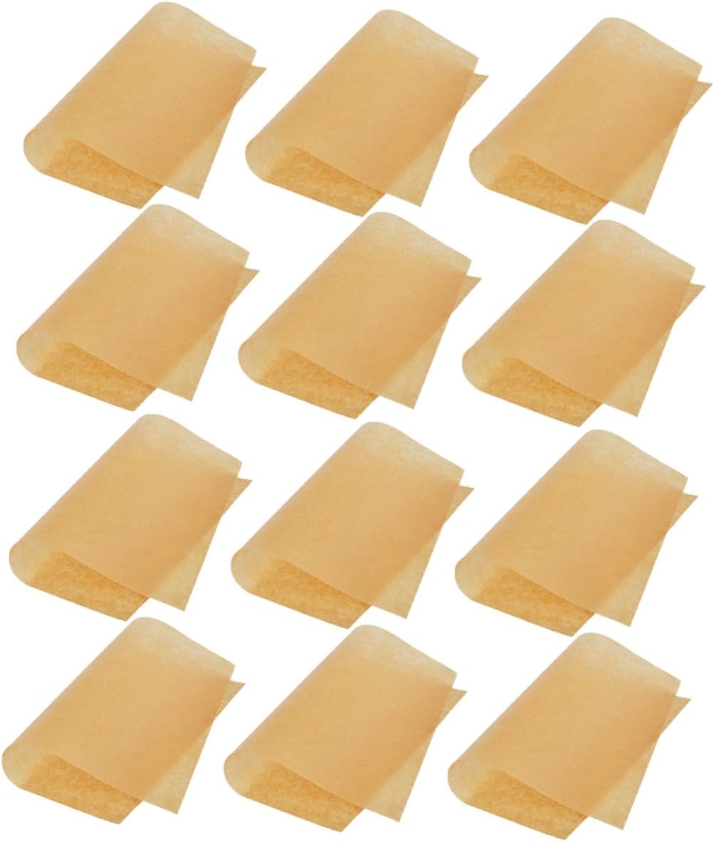 Gadpiparty 100pcs Kitchen Baking Paper 30x40cm Food Grade Unbleached Parchment Sheets Non-stick Cooking Paper for Baking Grilling and Air Fryer Use