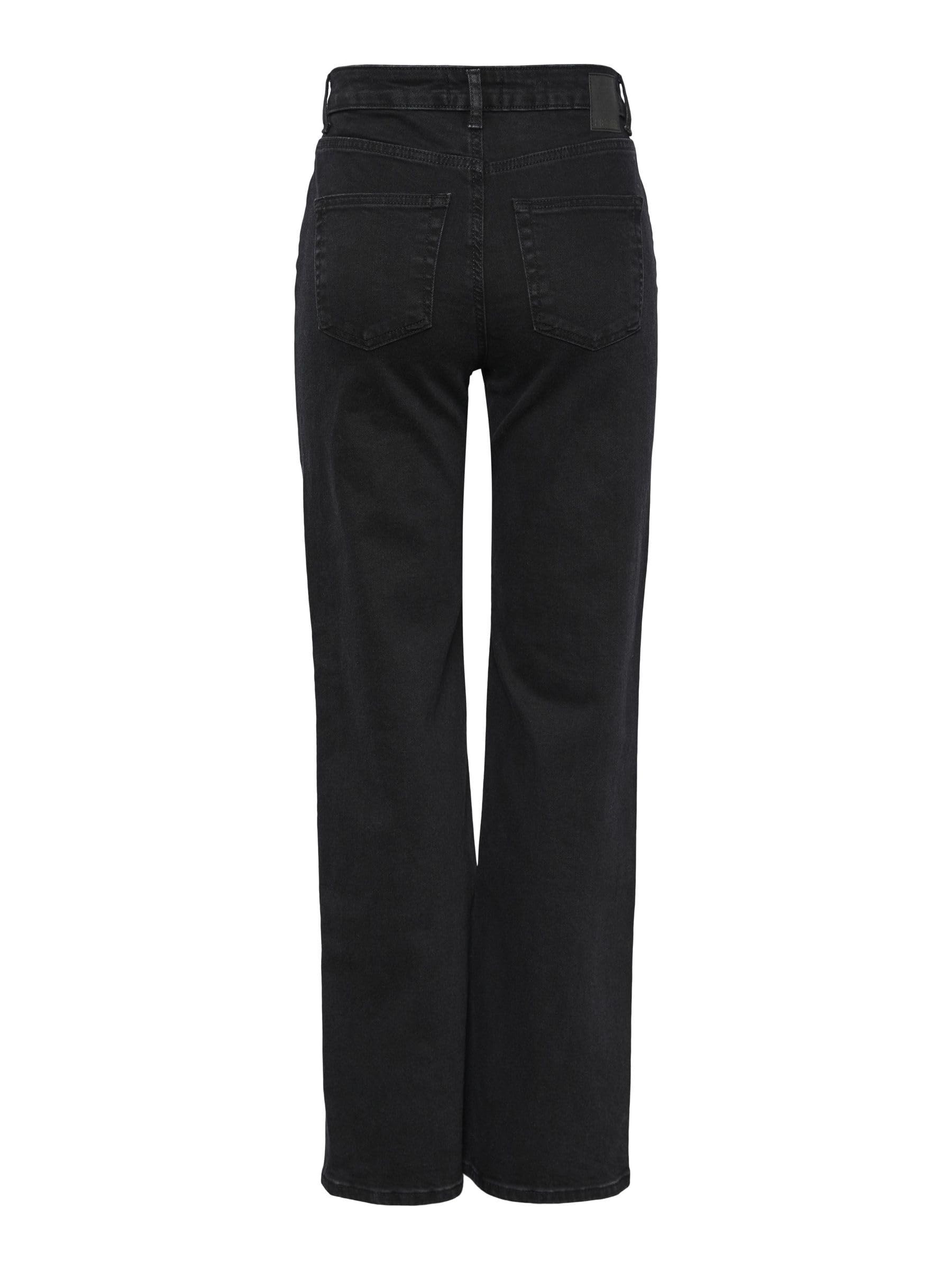 PIECES - Pcholly HW Wide Jeans BLC Noos BC, Jeans Donna