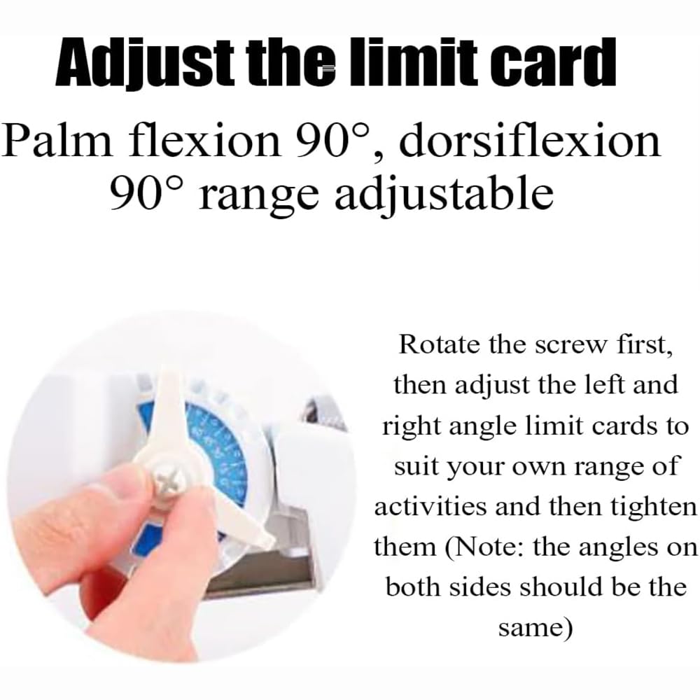 Dispositivo per Allenamento per la Riabilitazione del Polso, Tavola per Esercizi per Plantari per Dita, Esercizio ad Angolo Completo da -90°~90°, per Allenamento per la Riabilitazione articolare, Re