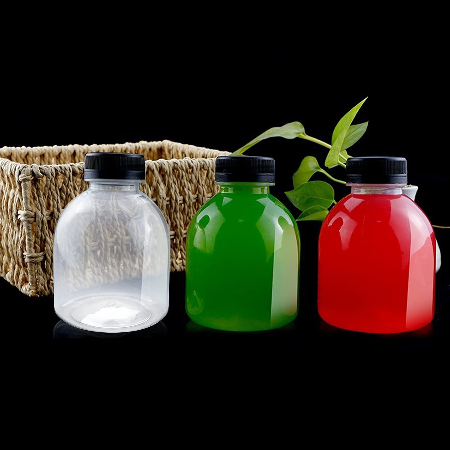 Buy 12oz / 350ml Reusable Plastic Bottles Clear Disposable Containers