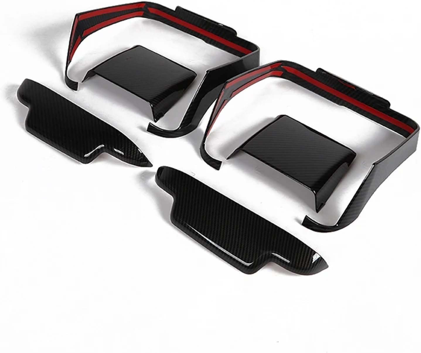 ABS Car Rear Tail Light Lamp Decoration Cover Compatible For Jeep Wrangler JL 2018 Up Car Exterior Accessories(Style 1)