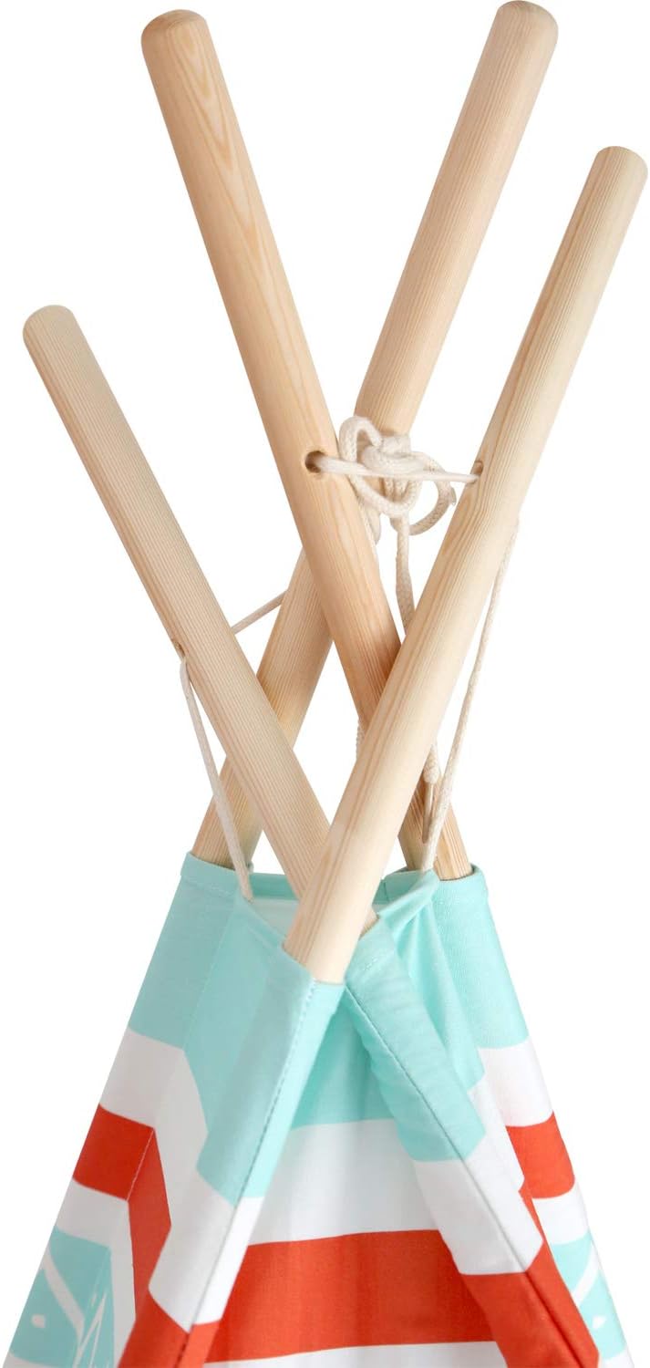 Small Foot Wooden Toys Premium Teepee Play Tent Designed for Children Ages 18+ Months