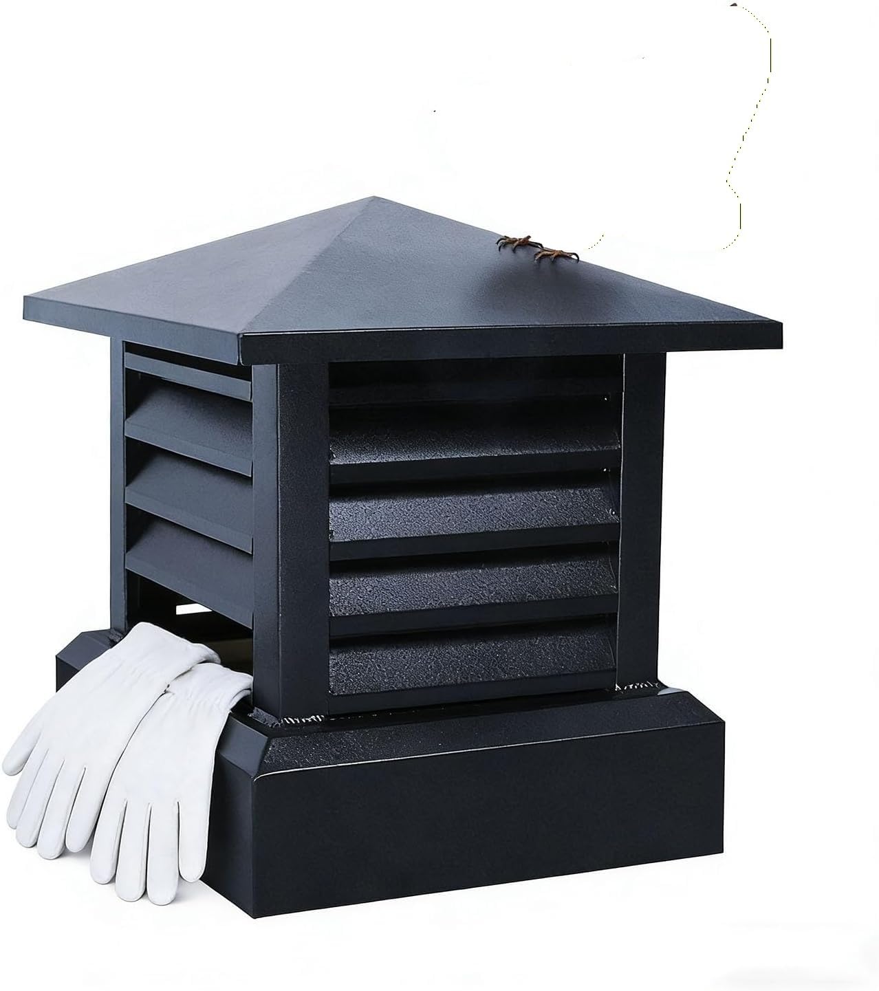 Villa Chimney Cowl Cap Aluminum Alloy Square Drain Cover(14in)