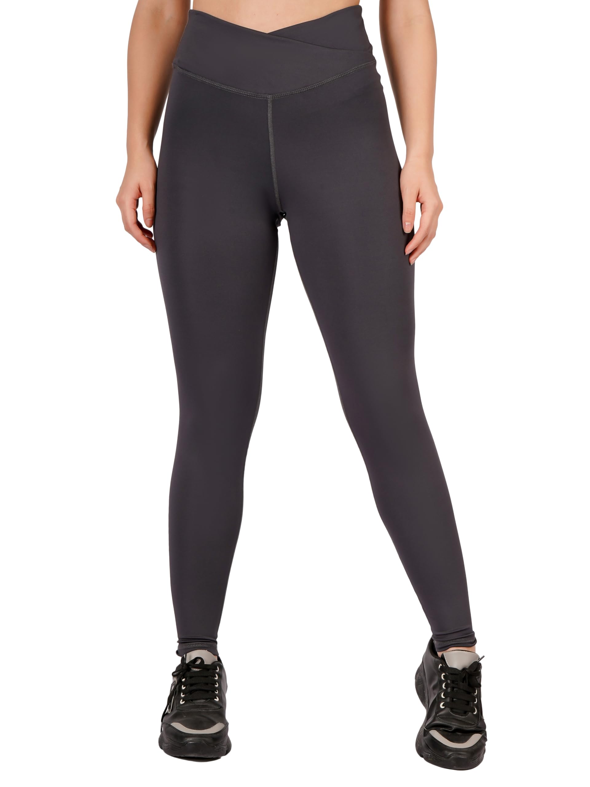 imperative Regular High Waist Stretchable Gym Tights Leggings with Crossover Belt for Women & Girls | Gym Wear/Active Wear Tights Yoga Pants.-picture-42