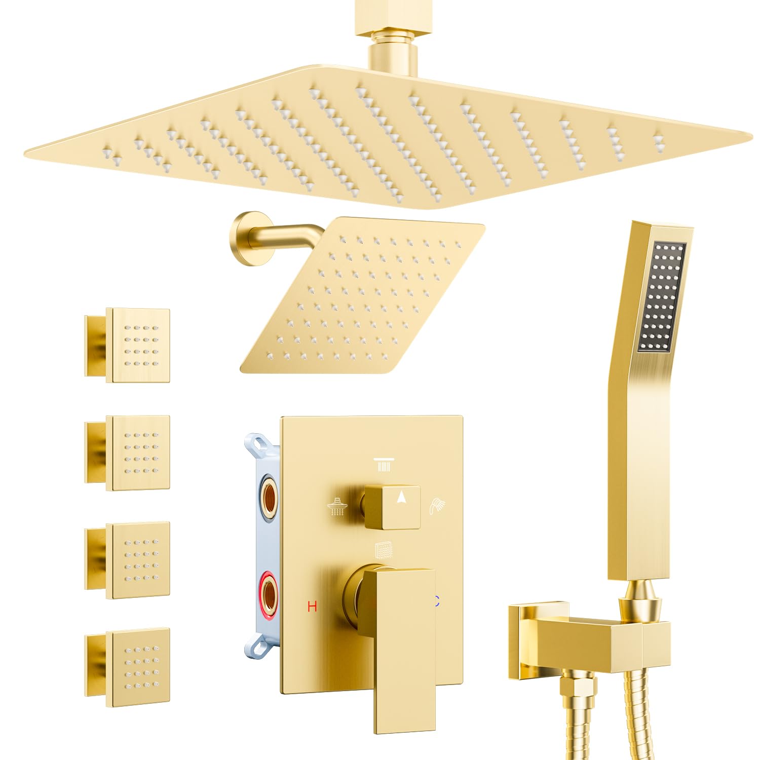 STARBATH Brushed Gold Shower System