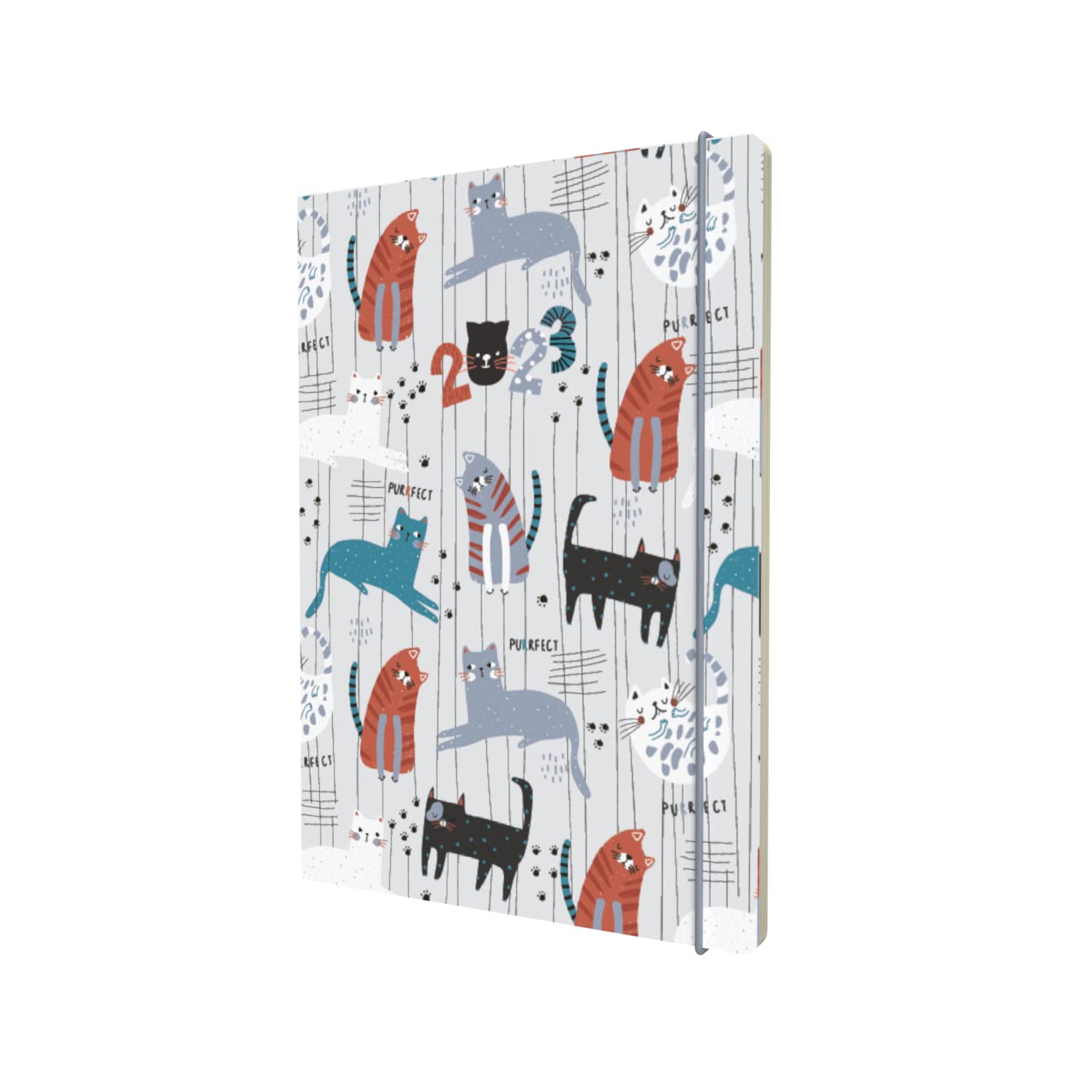 Collins Maru Day a Page 2023 Diary - Cats (MR161.CT-23 ) - Complete Planner, Agenda and Journal