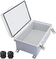 Vista 15 de Caja Eléctrica Impermeable para Exteriores Caja de Conexiones Resistente a la Intemperie IP67 Carcasa de Plástico ABS Caja de Proyecto