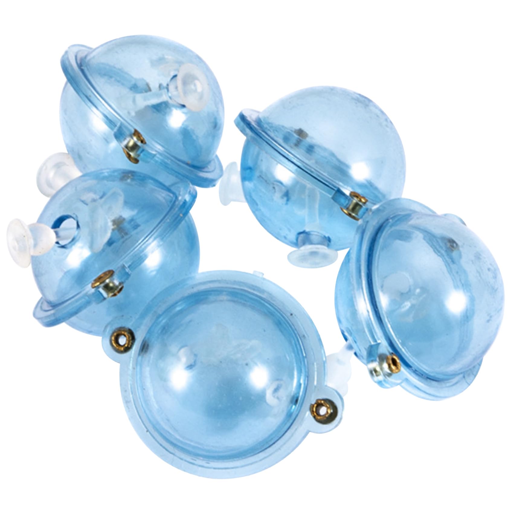 5Pcs Fishing Floats, 1 Inch Fillable Clear Plastic Water Balls Bubble Floats, Sea Fishing Gear for Fly Hooks Outdoor