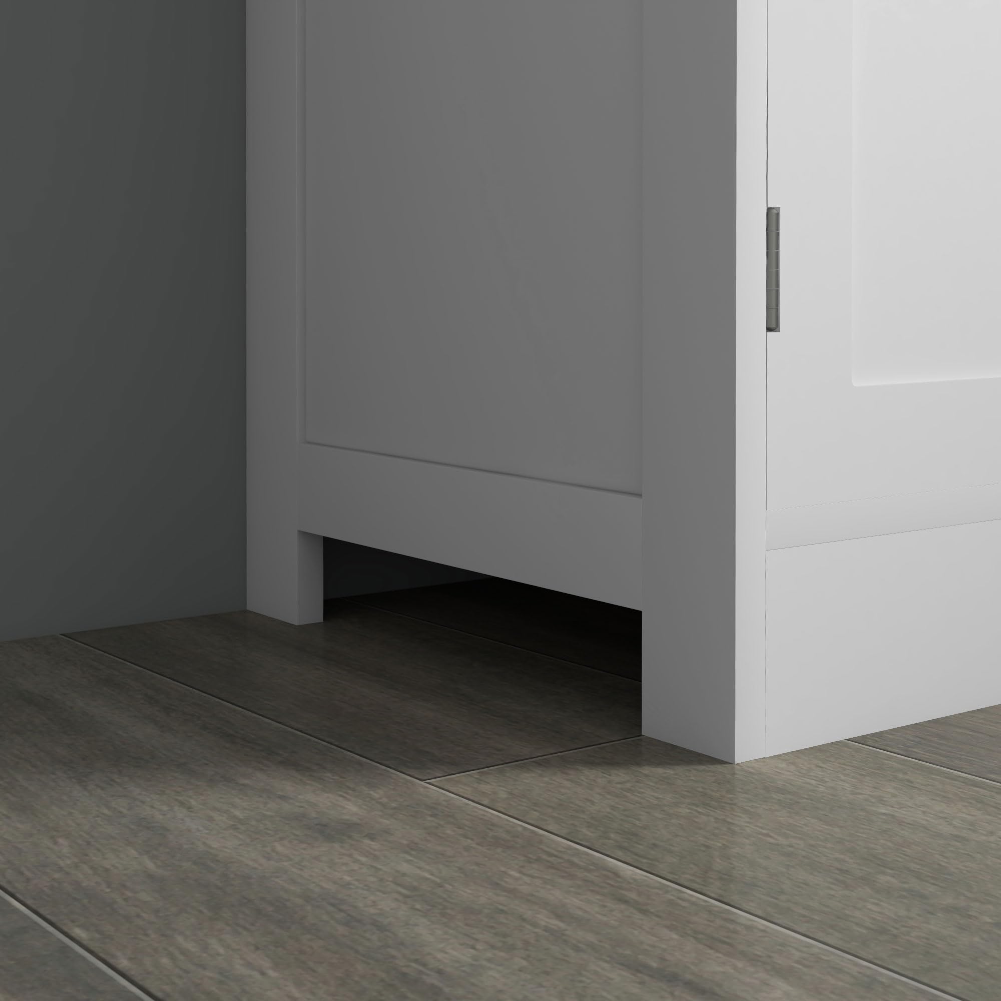 HOMCOM Buffet de Cuisine Armoire de Cuisine contemporaine Multi-rangements 2 placards, Portes en Verre, 4 étagères en Bois Blanc