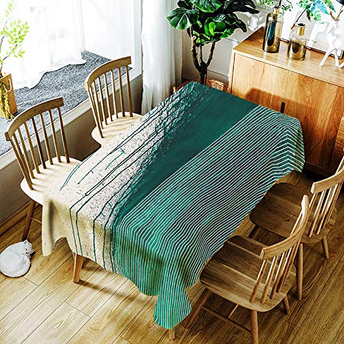 XXDD Fashion Striped Tablecloth Creative Colorful line Pattern Tablecloth Comfortable Waterproof Tablecloth Cover A11 135x160cm