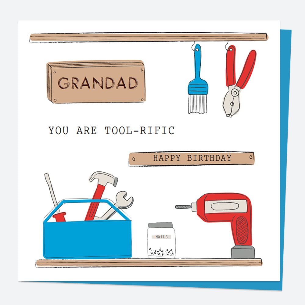 Grandad Birthday Card - DIY Tools - Tool-rific Grandad (4232)