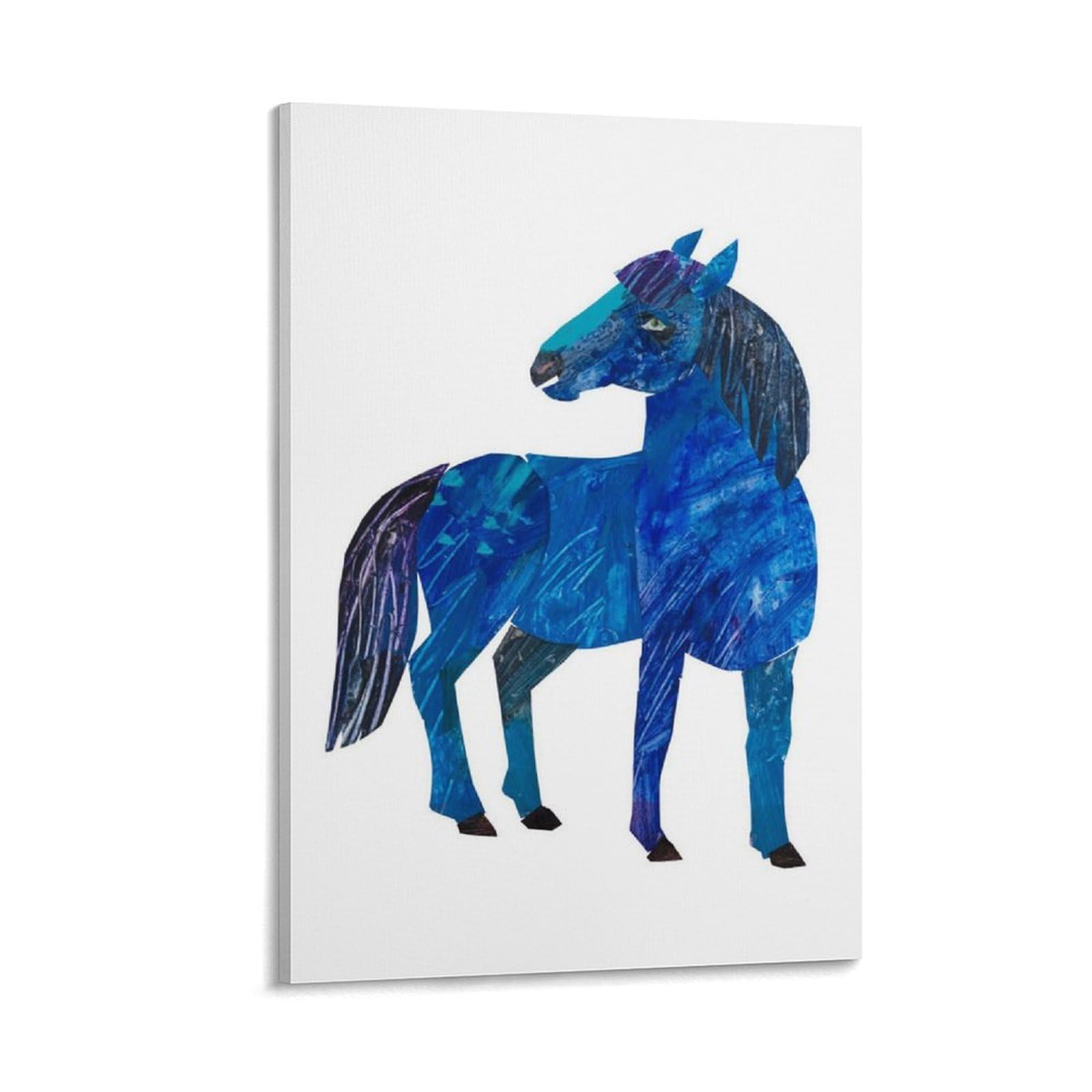 Amazon.co.jp: Eric Carle エリック・カール版画『青い馬を描いた芸術