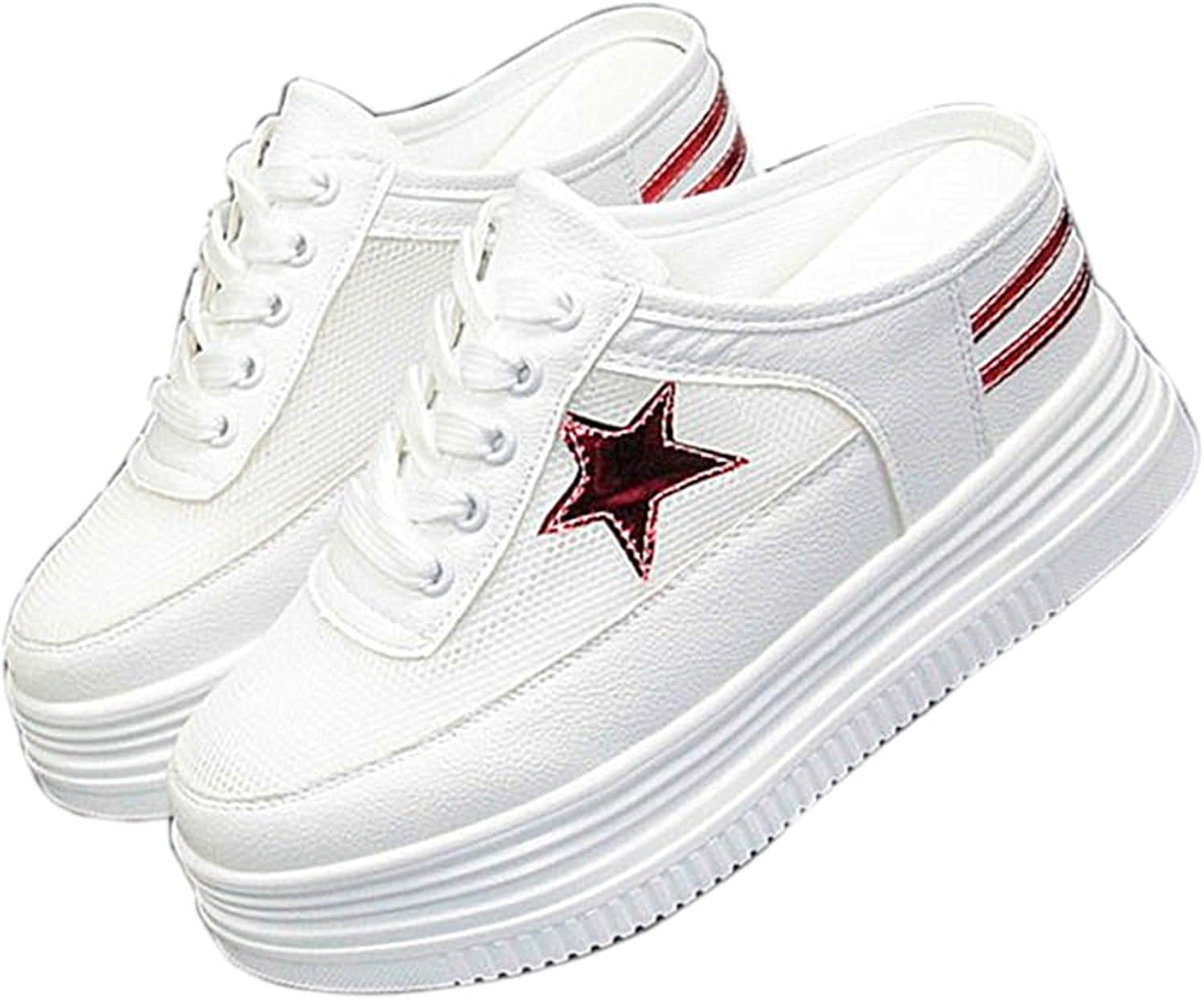 Harfar スニーカー レディース スリッポン スリッパ メッシュスニーカー 白 レースアップ サンダル かかとなし 8cm 厚底 フラットソール 夏 靴 個性的 お洒落 春 美脚 ローカット カジュアル シューズ 脚長 贈り物 Harfar スニーカー レディース スリッポン スリッパ メッシュスニーカー 白 レースアップ サンダル かかとなし 8cm 厚底 フラットソール 夏 靴 個性的 お洒落 春 美脚 ローカット カジュアル シューズ 脚長 贈り物