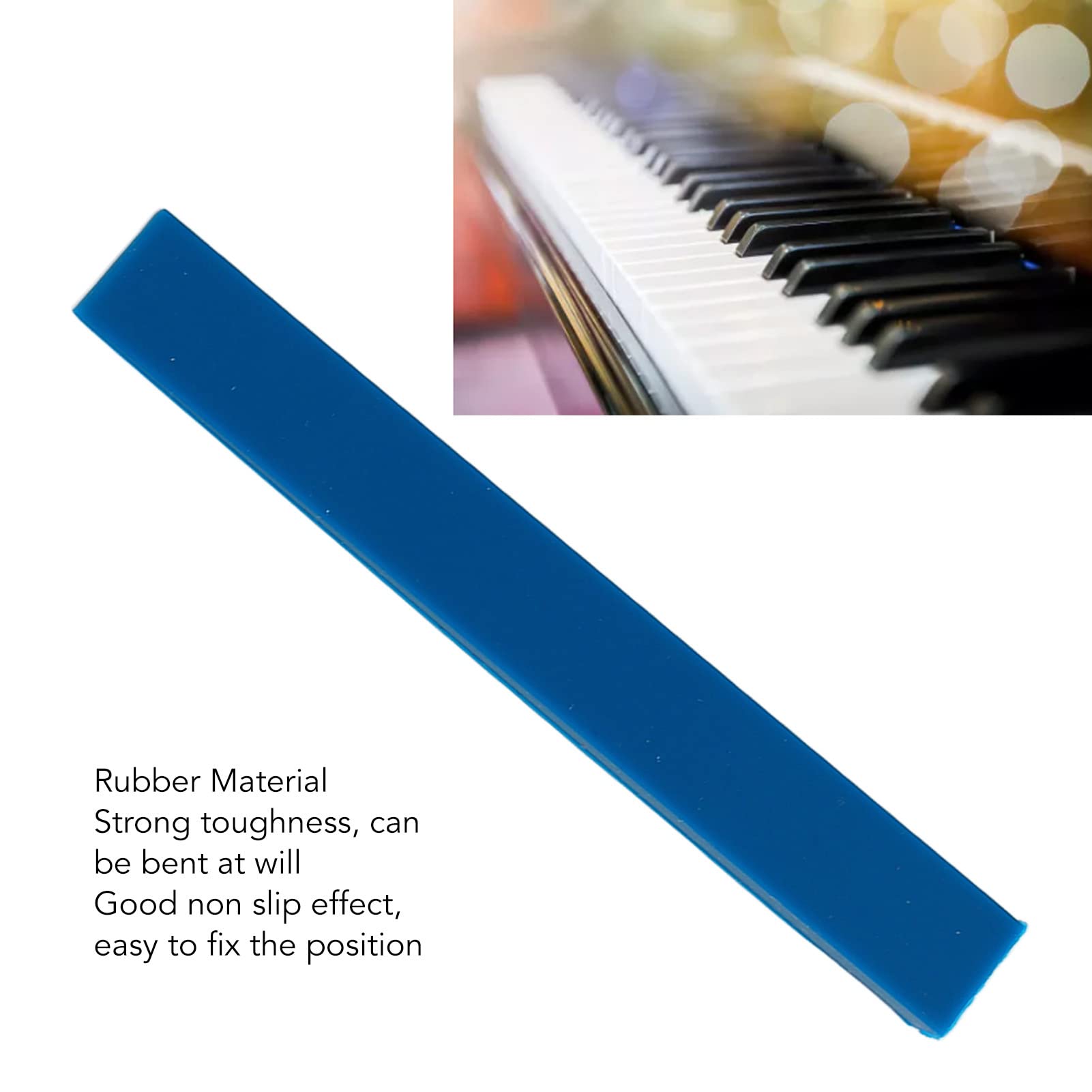 Tyenaza Mute per Accordatura del Pianoforte da 10 Pezzi, Tappo a Cuneo per Pianoforte da 10 Cm, Strumento di Regolazione dello Strumento Musicale con Blocco Audio con Cuneo in Gomma