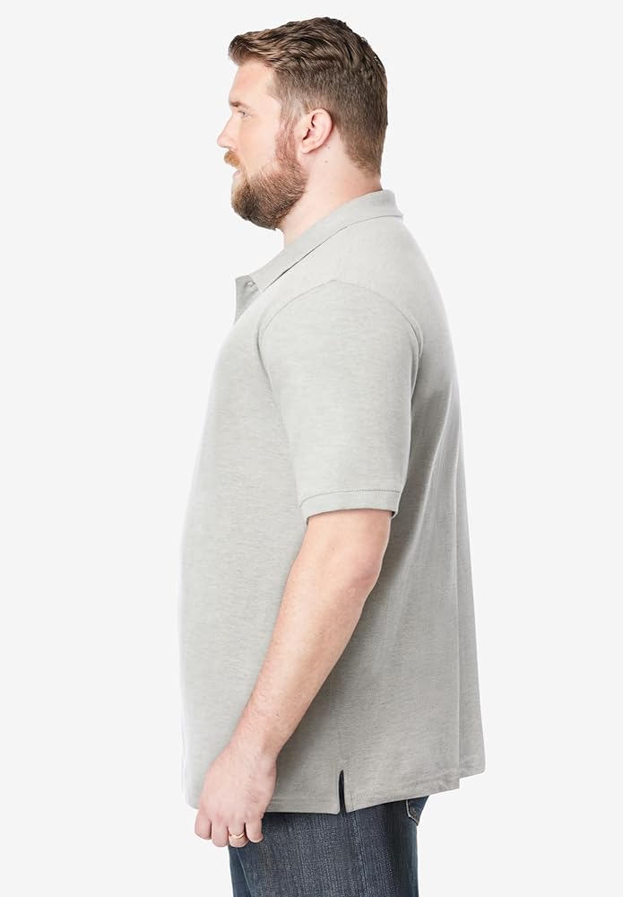 KingSize Men's Big & Tall Shrink-Less Classic Cotton Polo Shirt
