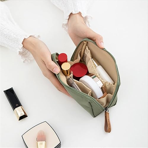 Miniatura 4 de Bolsa de maquillaje de viaje para mujer, mini bolsa de maquillaje de viaje impermeable, bolsa de embrague, bolsa multifuncional de gran capacidad