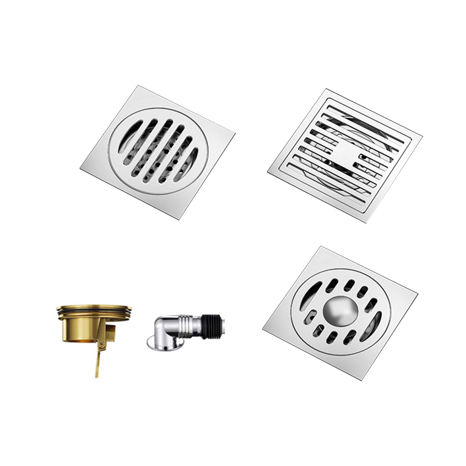 Portable Sturdy Stainless Steel Bathroom Drain Effective Hair and Debris Catcher for Daily Household Use