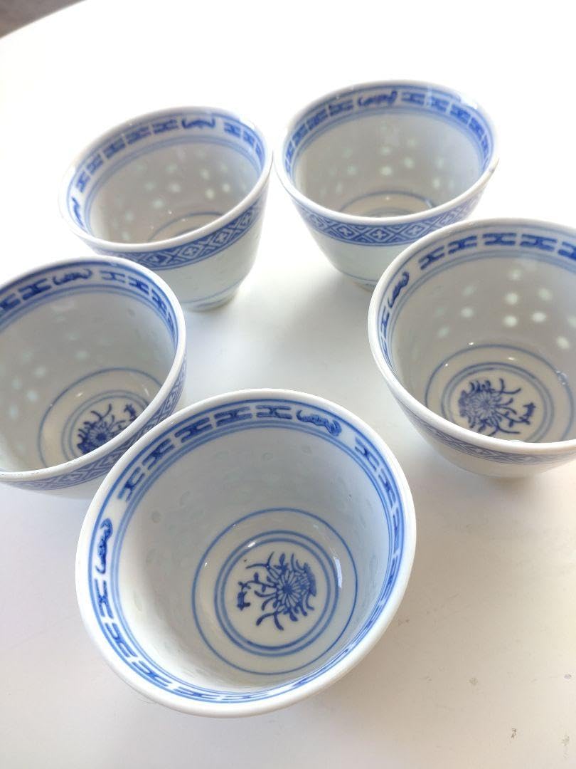 玩玉 煎茶 染付 蛍 唐物 煎茶碗 湯呑 玩玉 煎茶 染付 蛍 唐物 煎茶碗