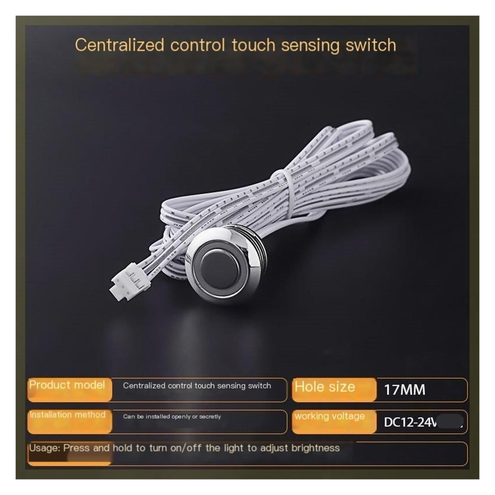Alimentatore per illuminazione mobili | Uscita: 12V/24V; Caratteristiche: Controllo a sensore/Controllo centralizzato(Touch sensitive switch)