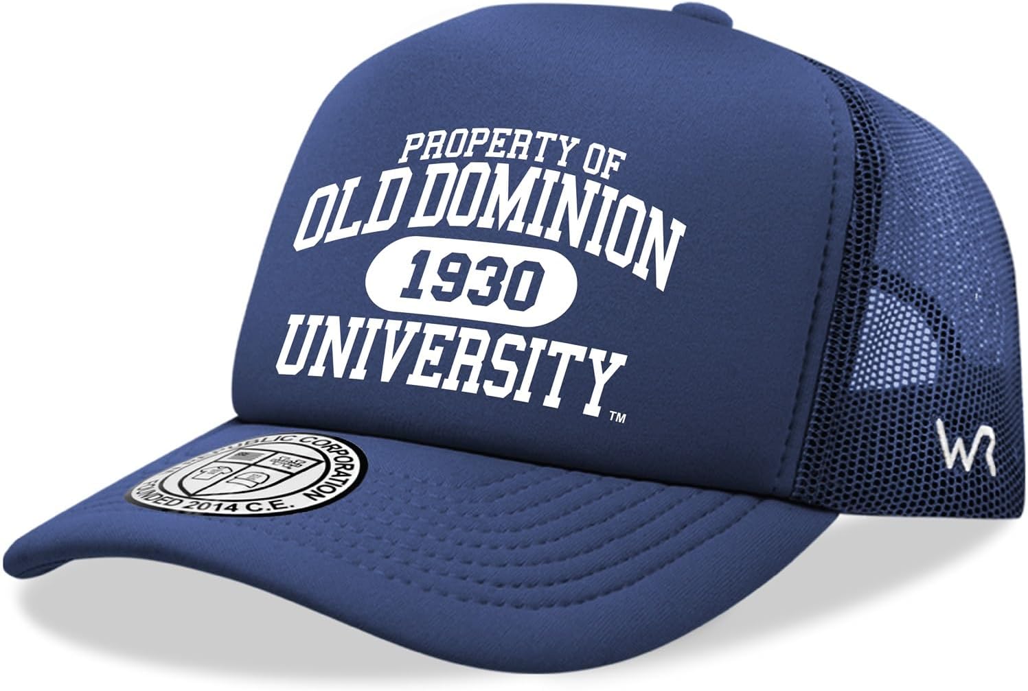 Old Dominion University Monarchs ODU NCAA Trucker Mesh Snapback Cap Hat Navy Blue